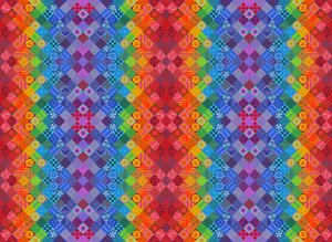 Patchwork dipinto, 2013 da Jane Tattersfield